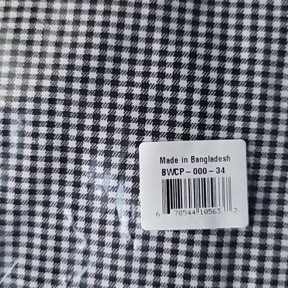 NWT ChefWorks Unisex Basic Chef Pants, Size: 34, Color: Black/White Checkered - Picture 9 of 10